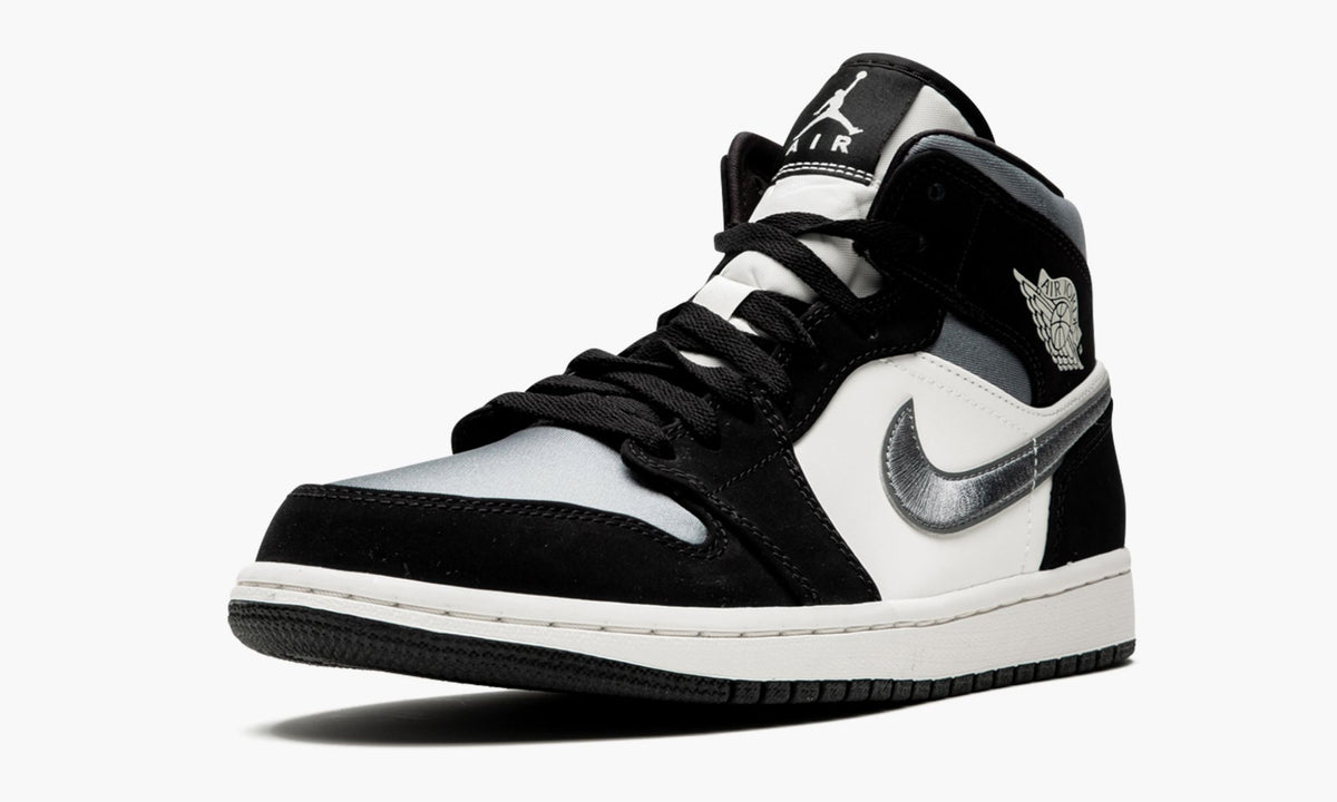 Air Jordan 1 Mid SE Satin Grey Sneakers