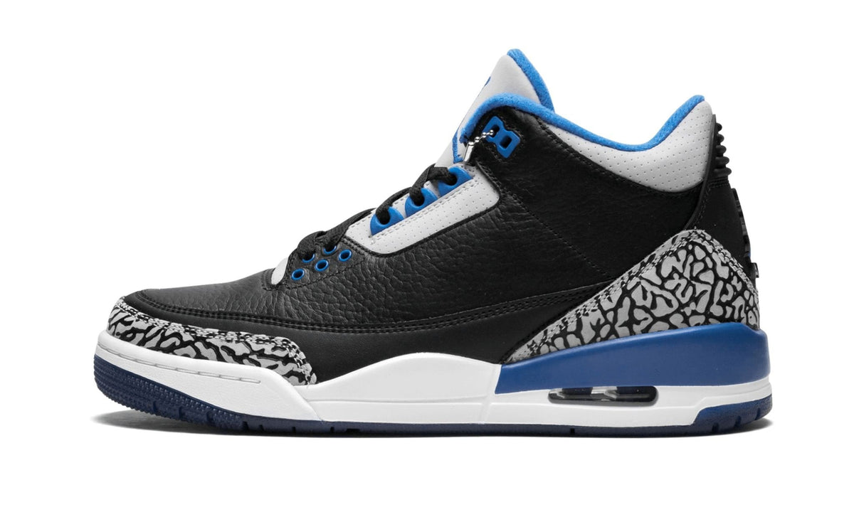Air Jordan 3 Retro Sport Blue Sneakers