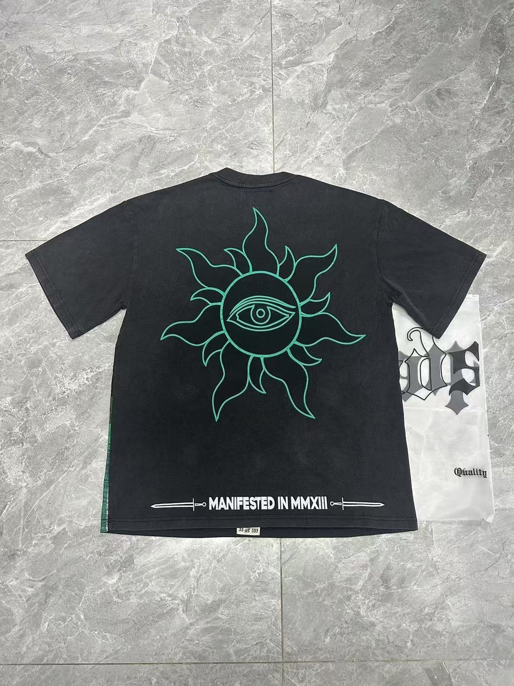 Godspeed Washed Black Rock Graphic T-Shirt — context