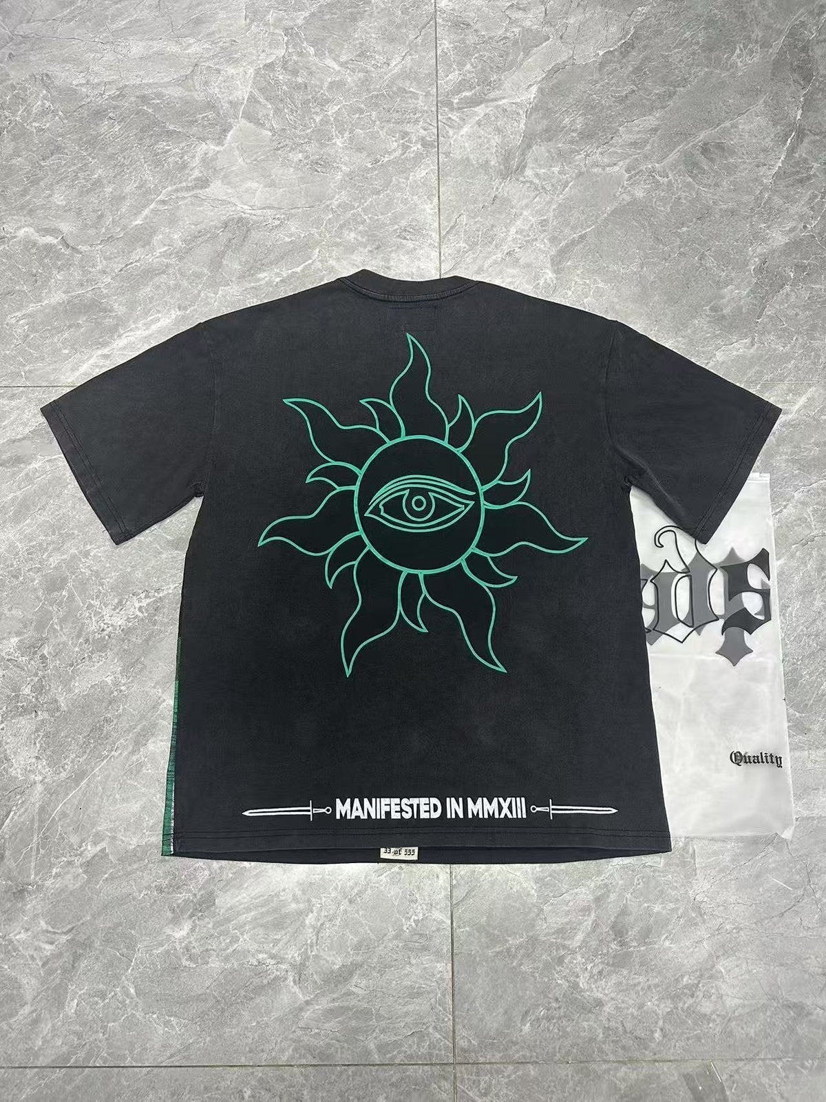 Godspeed Washed Black Rock Graphic T-Shirt — context