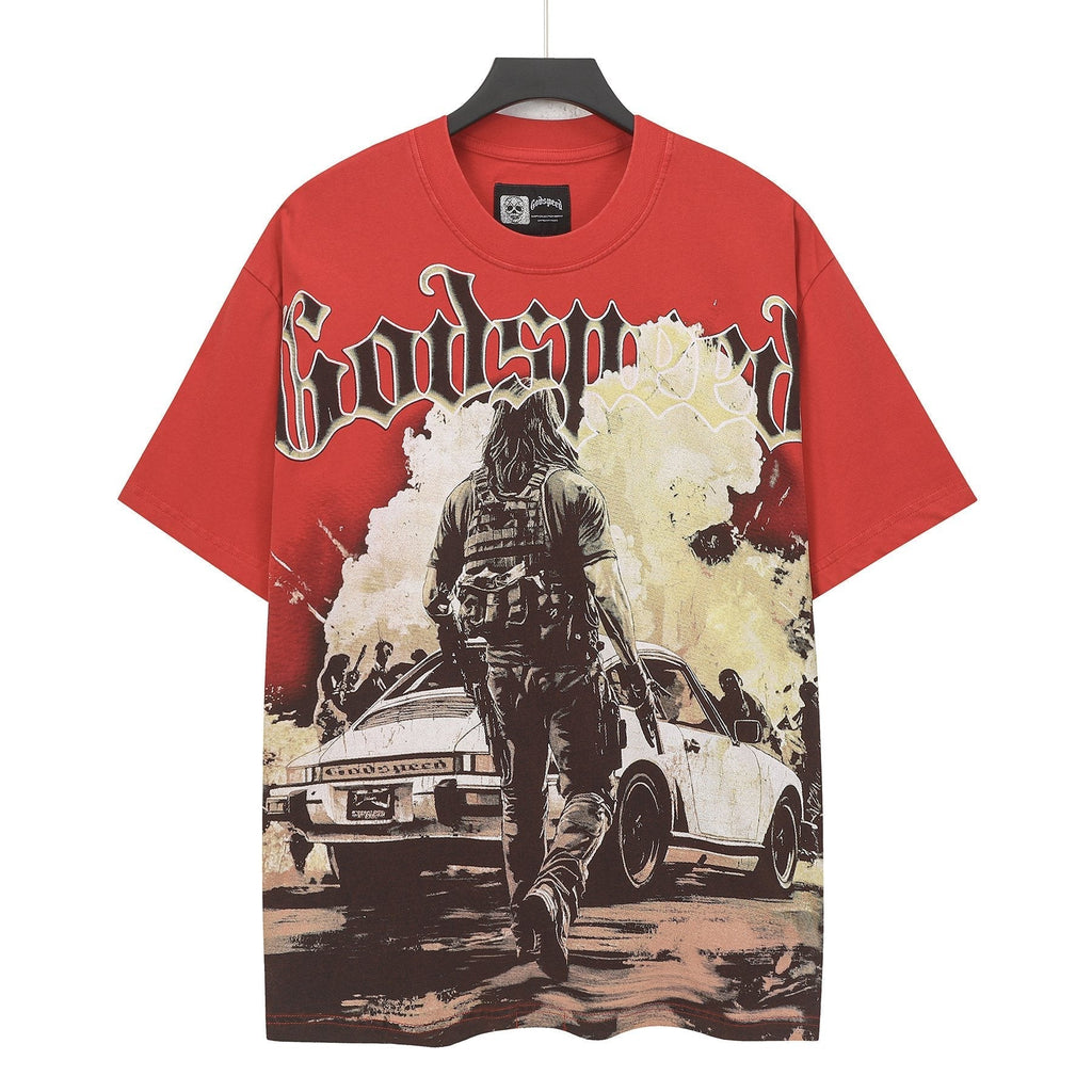 Godspeed Washed Rock Graphic T-Shirt — front