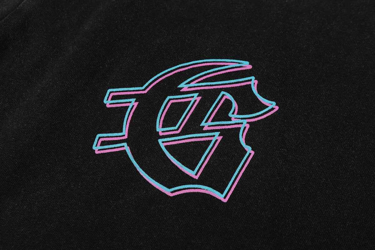 Godspeed Washed Black Skull Graphic T-Shirt — detail
