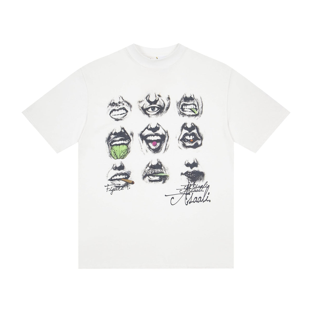 ASAALL Mouth & Eye Graphic Short-Sleeve T-Shirt — hero
